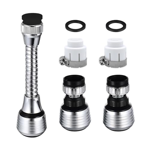 1 Langer Duschkopf Und 2 Kurze Duschköpfe, Mit 2 Adaptern, Spritzwassergeschützter Wasserhahndüse, Schwenkbarem Wasserhahn-Sprühkopf, Wasserhahn-Luftsprudler 1 Langer Duschkopf Und 2 Kurze Duschköpfe, Mit 2 Adaptern, Spritzwassergeschützter Wasserhahndüse, Schwenkbarem Wasserhahn-Sprühkopf, Wasserhahn-Luftsprudler von FDGGT