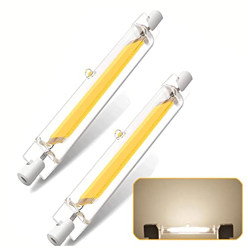 FDHVCB R7s Led 118mm Dimmbar 20W,20W R7s LedErsatz für 200W Halogenstab Glühbirne, Naturweiß 4500K, LED R7S COB Leuchtmittel 2000LM, AC 220V-240V, Kein Flackern,2er Pack von FDHVCB