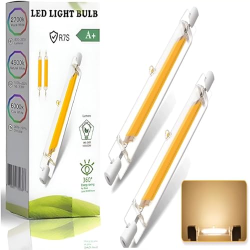 FDHVCB R7S LED 78MM Dimmbar Lampen, 10W LED R7S 78MM Leuchtmittel Warmweiß 3000K 1000Lm Ersatz für 100W Halogenlampen,Kein Flackern, 360° Strahlbeleuchtung, AC 220V-240V, 2er Pack FDHVCB R7S LED 78MM Dimmbar Lampen, 10W LED R7S 78MM Leuchtmittel Warmweiß 3000K 1000Lm Ersatz für 100W Halogenlampen,Kein Flackern, 360° Strahlbeleuchtung, AC 220V-240V, 2er Pack von FDHVCB