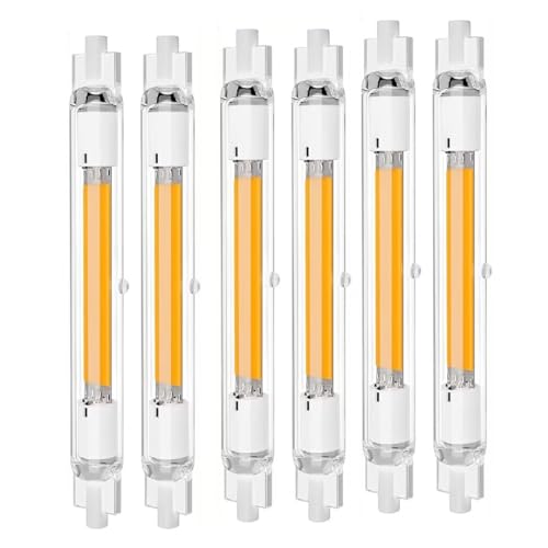 FDHVCB R7s Led 118mm Dimmbar 30W,30W R7s Led Ersatz für 300W Halogenstab Glühbirne, Warmweiß 3000K, LED R7S COB Leuchtmittel 2000LM, 360°Strahlbeleuchtung, AC 220V-240V, Kein Flackern,4er Pack von FDHVCB