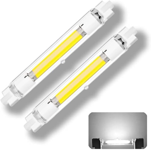 FDHVCB R7s Led 118mm Dimmbar Lampen, 30W LED R7S Leuchtmittel Ersatz für 300W R7S Halogenlampen, R7S LED Birne Kaltweiß 6000K, 3000LM kein Flackern, 360° Strahlbeleuchtung, 2PCS von FDHVCB