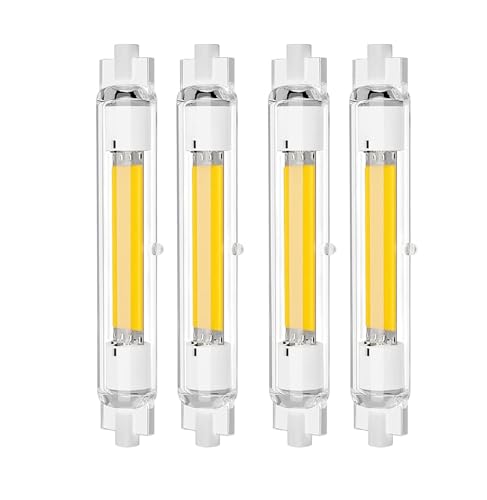 FDHVCB R7s Led 118mm Dimmbar Lampen, 30W LED R7S Leuchtmittel Ersatz für 300W R7S Halogenlampen, R7S LED Glühbirne Naturweiß 4500K, 3000LM, kein Flackern, 360° Strahlbeleuchtung, 4PCS von FDHVCB