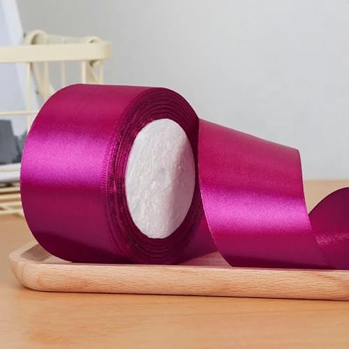 25 Yards/Rolle Satinbänder für Partys, dekorative Geschenkbox-Verpackungen, 6 mm, 1 cm, 1,5 cm, 2 cm, 2,5 cm, 4 cm, 5 cm – dunkle Rose, Durchmesser 10 mm 25 Yards/Rolle Satinbänder für Partys, dekorative Geschenkbox-Verpackungen, 6 mm, 1 cm, 1,5 cm, 2 cm, 2,5 cm, 4 cm, 5 cm – dunkle Rose, Durchmesser 10 mm von FDIMALTOR