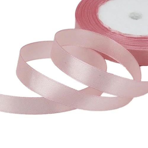 FDIMALTOR (25 Yards/Rolle) Satinband, Geschenkverpackung, Weihnachtsdekoration, DIY-Bänder (6/10/12/15/20/25/40 mm) - Hellrosa - 20 mm von FDIMALTOR
