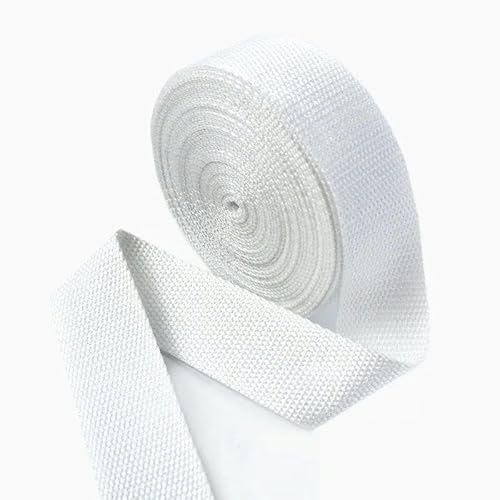 FDIMALTOR 5 Meter 20–50 mm Baumwollgurte, 1,5 mm dick, hochfest, Rucksackgurt, Gurtband, Etikettenband, Kleiderband, Schrägband, Weiß, 25 mm FDIMALTOR 5 Meter 20–50 mm Baumwollgurte, 1,5 mm dick, hochfest, Rucksackgurt, Gurtband, Etikettenband, Kleiderband, Schrägband, Weiß, 25 mm von FDIMALTOR