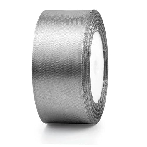 FDIMALTOR Rote Satinbänder für Geburtstagsfeiern, Geschenkverpackungen, DIY-Scrapbooking-Zubehör, Silbergrau, 6 mm Breite FDIMALTOR Rote Satinbänder für Geburtstagsfeiern, Geschenkverpackungen, DIY-Scrapbooking-Zubehör, Silbergrau, 6 mm Breite von FDIMALTOR