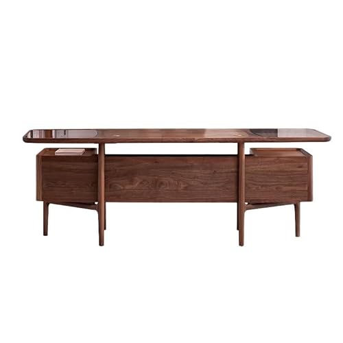 Computerschreibtisch Chinesische Walnuss Massivholz Schreibtisch für Erwachsene Home Schreibtisch Chef Schreibtischlampe Luxus Moderne Schreibtisch Kleine Wohnung Stehtisch (One Color 182 * 82 * 76cm) von FDINUDIGUHTTYYYY
