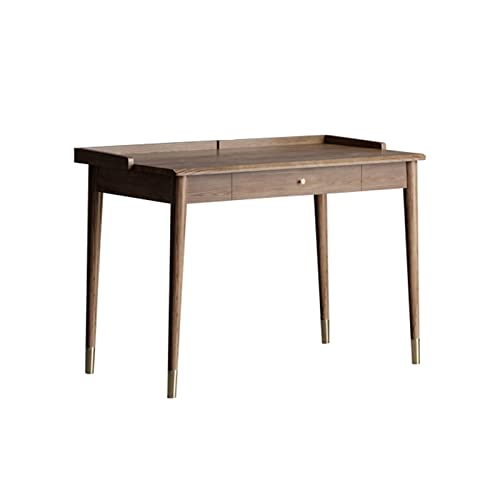 Computertisch Schreibtisch Home Office Schreibtisch Home Student Schlafzimmer Student Schreibtisch Student Schreibtisch mit 2 Schubladen und 3 Seiten Deflektor, Messing Griff Schreibtisch von FDINUDIGUHTTYYYY
