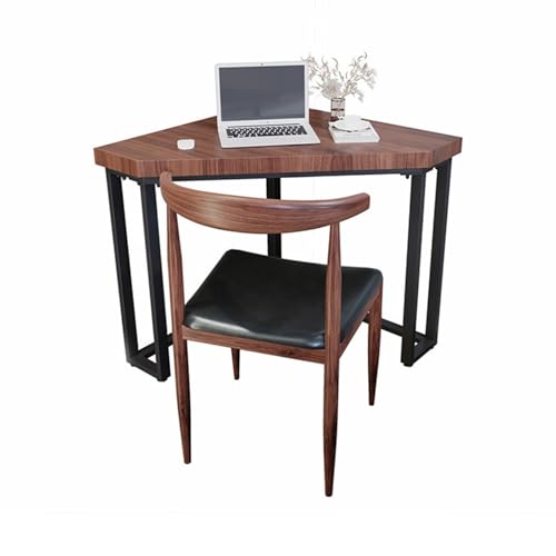 Home-Desk Home Triangular Office Desk Simple Computer Desk Corner Desk Writing Desk with Retro Brown Study Table Workstation Desk Organizers (Size : 1.0 m) (One Color 0.8 m) von FDINUDIGUHTTYYYY
