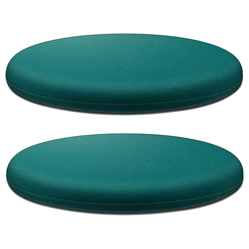 FDISDIFH Rundes Sitzpolster 30-60cm, rutschfest Abnehmbarem Sitzkissen Dickes Waschbar Stuhlkissen, Bodenkissen FüR Esszimmer/KüChe/Terrasse/Stuhl,Dark Green,60cm/24in(2 Pack) von FDISDIFH