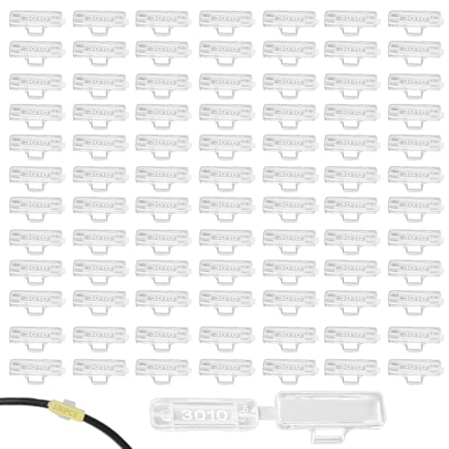 100 Stück Kabel Beschriftung,Transparent Kabeletiketten Erkennungsbox,3010 Kabeletiketten,Isoliert und Wasserdicht,Wiederverwendbar,zum Markieren und Sortieren Aller Arten von Kabeln 100 Stück Kabel Beschriftung,Transparent Kabeletiketten Erkennungsbox,3010 Kabeletiketten,Isoliert und Wasserdicht,Wiederverwendbar,zum Markieren und Sortieren Aller Arten von Kabeln von FDJZXW