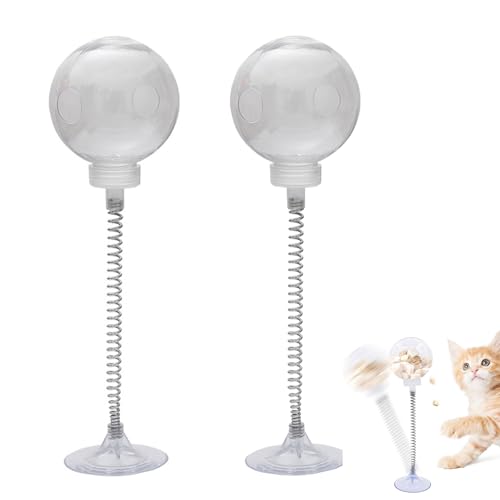 2 Stück Wackelndes Hundeleckerli Spielzeug,Leckerli Spielzeug Hund,Fördern Gesunde Essgewohnheiten und Geistige Anregung (Transparente Farbe) von FDJZXW