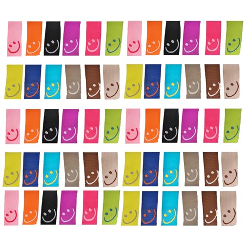 60 Pcs Label Nähen, Handmade Label Zum Annähen, Labels Zum Annähen, Handemade Label Zum Einnähen, Stoffetiketten, Handmade Label Stoff, Smiley-Gesicht Etikett, Für DIY Klediung Näharbeit 60 Pcs Label Nähen, Handmade Label Zum Annähen, Labels Zum Annähen, Handemade Label Zum Einnähen, Stoffetiketten, Handmade Label Stoff, Smiley-Gesicht Etikett, Für DIY Klediung Näharbeit von FDJZXW