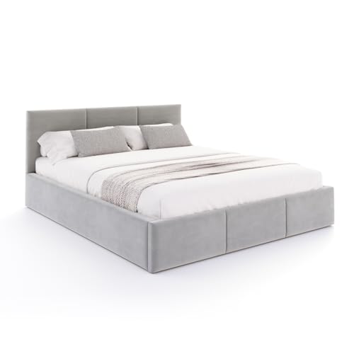 Bett Fresia 120x200 cm mit Lattenrost Stauraum Doppelbett Samt Trinity grau Bettkasten Bett Fresia 120x200 cm mit Lattenrost Stauraum Doppelbett Samt Trinity grau Bettkasten von FDM