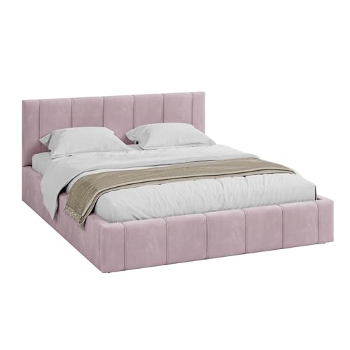 FDM Bett Florida 140x200 cm mit Lattenrost Stauraum Doppelbett Samt Trinity Altrosa Bettkasten FDM Bett Florida 140x200 cm mit Lattenrost Stauraum Doppelbett Samt Trinity Altrosa Bettkasten von FDM