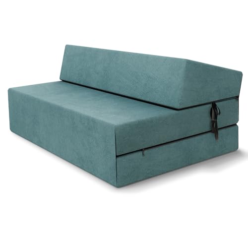 FDM Klappmatratze Suzi Maxi 120x200 cm Kaltschaum Gästematratze Höhe 14 cm Härtegrad H3 Öko-Tex Allergikergeeignet Bezug Trinity Waschbar türkis FDM Klappmatratze Suzi Maxi 120x200 cm Kaltschaum Gästematratze Höhe 14 cm Härtegrad H3 Öko-Tex Allergikergeeignet Bezug Trinity Waschbar türkis von FDM