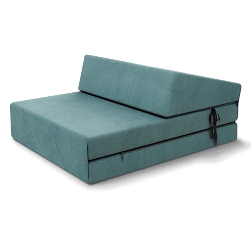 FDM Klappmatratze Suzi MINI 70x200 cm Kaltschaum Gästematratze Höhe 9 cm Härtegrad H3 Öko-Tex Allergikergeeignet Bezug Trinity Waschbar türkis FDM Klappmatratze Suzi MINI 70x200 cm Kaltschaum Gästematratze Höhe 9 cm Härtegrad H3 Öko-Tex Allergikergeeignet Bezug Trinity Waschbar türkis von FDM