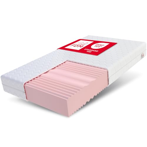FDM Matratze 120x200 cm Comfort Duo MAX Plus Kaltschaummatratze 7 Komfortzonen Härtegrad H3 und H4 HR-Schaum 24 cm Hoch Doppelseitige Rollmatratze mit Hypoallergenem Waschbarem Premium-Bezug Oeko-Tex FDM Matratze 120x200 cm Comfort Duo MAX Plus Kaltschaummatratze 7 Komfortzonen Härtegrad H3 und H4 HR-Schaum 24 cm Hoch Doppelseitige Rollmatratze mit Hypoallergenem Waschbarem Premium-Bezug Oeko-Tex von FDM