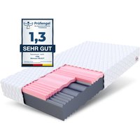 FDM - Matratze 160x200 Kaltschaum select max Visco Schaum Polyurethanschaum H3/H4 18 cm jersey - Weiß von FDM