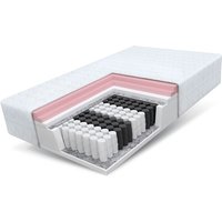FDM - Matratze 160x200 memory duo Visco 27cm 7 Zonen Komfort Taschenfederkern H2 H3 von FDM
