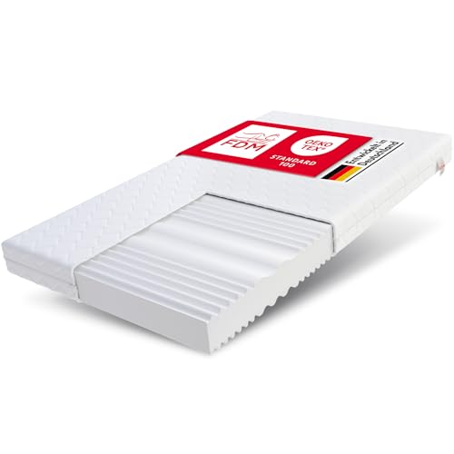 FDM Matratze 180x200 cm Härtegrad H3 H4 Höhe 12 cm Kaltschaummatratze Doppelseitige Rollmatratze HR-Schaum 7 Komfortzonen mit Hypoallergenem Waschbarem Premium-Bezug Oeko-Tex Comfort Duo FDM Matratze 180x200 cm Härtegrad H3 H4 Höhe 12 cm Kaltschaummatratze Doppelseitige Rollmatratze HR-Schaum 7 Komfortzonen mit Hypoallergenem Waschbarem Premium-Bezug Oeko-Tex Comfort Duo von FDM