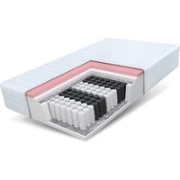 Matratze 90x200 Taschenfederkern Visco Memory 7 Zonen 24 cm memory Bett H2 H3 von FDM