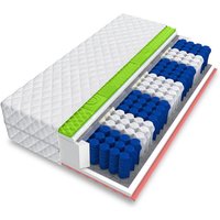 FDM - Matratze pax 7 Zonen 140x200 H3 Hybrid foam Visco Taschenfederkern 21 cm neu von FDM