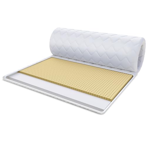 FDM Matratzentopper Latex-KALTSCHAUM Matratze Topper 90x200 cm Kaltschaum Latex Härtegrad H2 Höhe ca. 4 cm Allergiker Geeignet Öko-Tex Weiß FDM Matratzentopper Latex-KALTSCHAUM Matratze Topper 90x200 cm Kaltschaum Latex Härtegrad H2 Höhe ca. 4 cm Allergiker Geeignet Öko-Tex Weiß von FDM