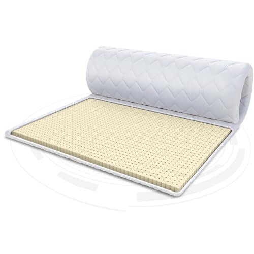FDM Matratzentopper Latex Matratze Topper 90x200 cm Härtegrad H3 Höhe ca. 2 cm Allergiker Geeignet Öko-Tex Weiß FDM Matratzentopper Latex Matratze Topper 90x200 cm Härtegrad H3 Höhe ca. 2 cm Allergiker Geeignet Öko-Tex Weiß von FDM