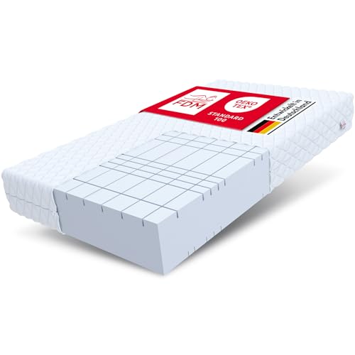 FDM Matratze 160x200 cm Härtegrad H4 Höhe 24 cm Kaltschaummatratze HR-Schaum 7 Komfortzonen mit Hypoallergenem Waschbarem Premium-Bezug Oeko-Tex Pearl MAX Plus FDM Matratze 160x200 cm Härtegrad H4 Höhe 24 cm Kaltschaummatratze HR-Schaum 7 Komfortzonen mit Hypoallergenem Waschbarem Premium-Bezug Oeko-Tex Pearl MAX Plus von FDM