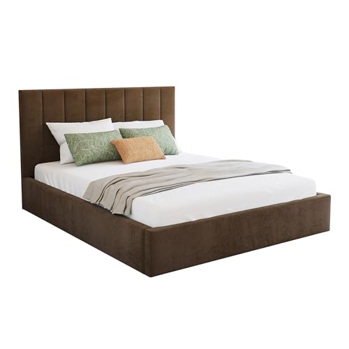 FDM Polsterbett 120x200 cm Doppelbett mit Lattenrost Bettkasten Stauraum Colorado Trinity braun mit Kopfteil modern FDM Polsterbett 120x200 cm Doppelbett mit Lattenrost Bettkasten Stauraum Colorado Trinity braun mit Kopfteil modern von FDM