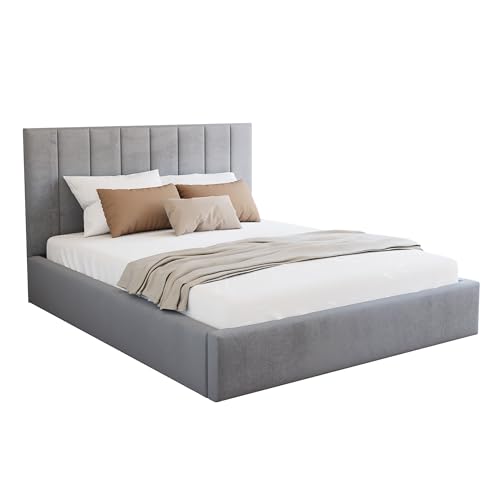 FDM Polsterbett 120x200 cm Doppelbett mit Lattenrost Bettkasten Stauraum Colorado Trinity grau mit Kopfteil modern FDM Polsterbett 120x200 cm Doppelbett mit Lattenrost Bettkasten Stauraum Colorado Trinity grau mit Kopfteil modern von FDM