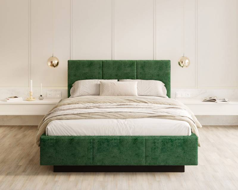 FDM Polsterbett 90x200, 120x200, 140x200, 160x200, 180x200cm Stauraumbett Bettgestell (MADE IN EU - mit hochwertigem Velours Bezug Trinity, Bettrahmen, Bett, Optional mit Matratze bestellbar, mit großen gepolsterten Kopfteil, mit Bettkasten zum aufklappen), Metallrahmen mit Lattenrost, hydraulische Klappfunktion für Stauraum von FDM