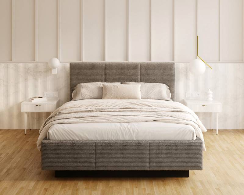 FDM Polsterbett 90x200, 120x200, 140x200, 160x200, 180x200cm Stauraumbett Bettgestell (MADE IN EU - mit hochwertigem Velours Bezug Trinity, Bettrahmen, Bett, Optional mit Matratze bestellbar, mit großen gepolsterten Kopfteil, mit Bettkasten zum aufklappen), Metallrahmen mit Lattenrost, hydraulische Klappfunktion für Stauraum FDM Polsterbett 90x200, 120x200, 140x200, 160x200, 180x200cm Stauraumbett Bettgestell (MADE IN EU - mit hochwertigem Velours Bezug Trinity, Bettrahmen, Bett, Optional mit Matratze bestellbar, mit großen gepolsterten Kopfteil, mit Bettkasten zum aufklappen), Metallrahmen mit Lattenrost, hydraulische Klappfunktion für Stauraum von FDM