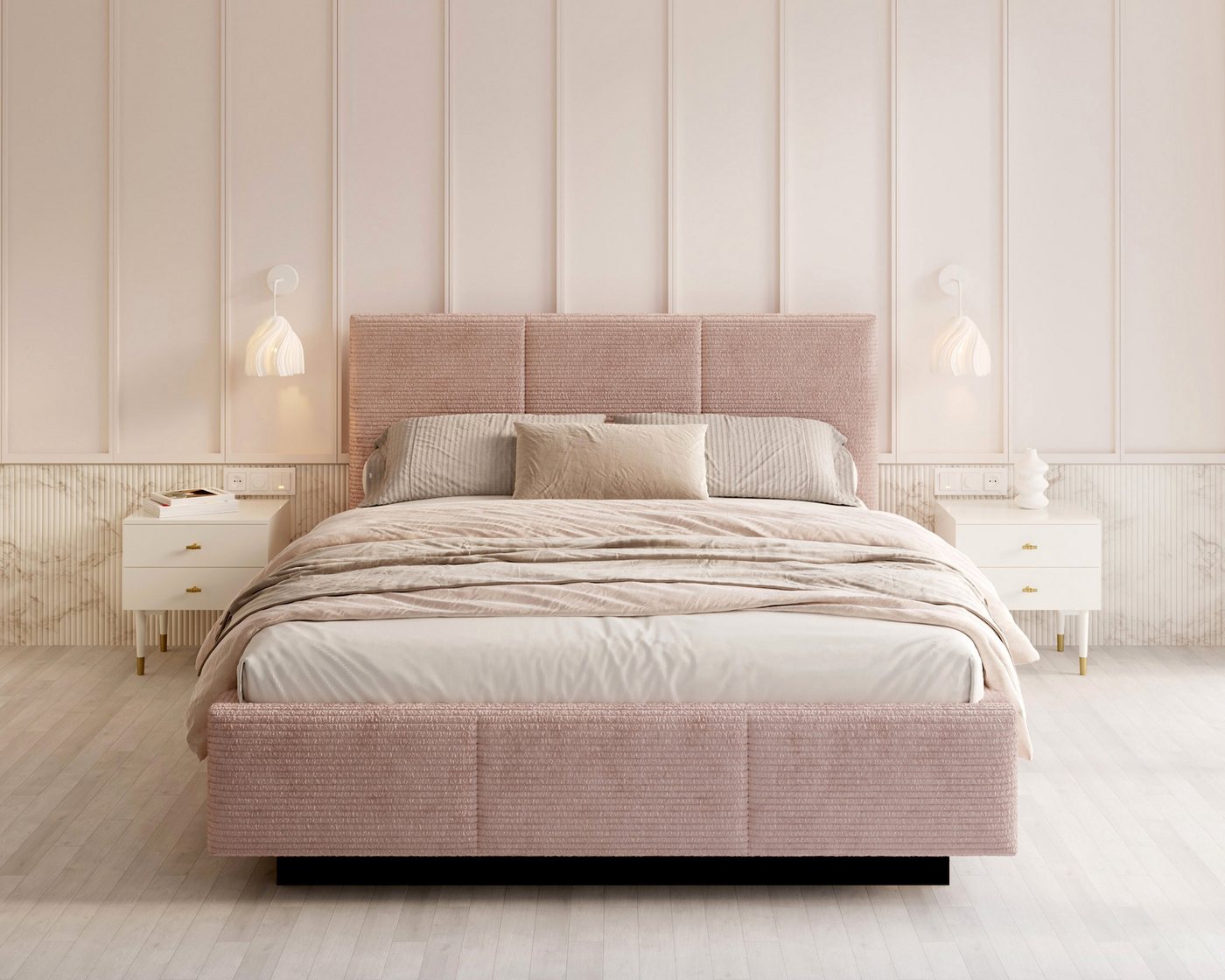 FDM Polsterbett 90x200, 120x200, 140x200, 160x200, 180x200cm Stauraumbett Bettgestell (MADE IN EU - mit hochwertigem Velours Bezug Trinity, Bettrahmen, Bett, Optional mit Matratze bestellbar, mit großen gepolsterten Kopfteil, mit Bettkasten zum aufklappen), Metallrahmen mit Lattenrost, hydraulische Klappfunktion für Stauraum FDM Polsterbett 90x200, 120x200, 140x200, 160x200, 180x200cm Stauraumbett Bettgestell (MADE IN EU - mit hochwertigem Velours Bezug Trinity, Bettrahmen, Bett, Optional mit Matratze bestellbar, mit großen gepolsterten Kopfteil, mit Bettkasten zum aufklappen), Metallrahmen mit Lattenrost, hydraulische Klappfunktion für Stauraum von FDM