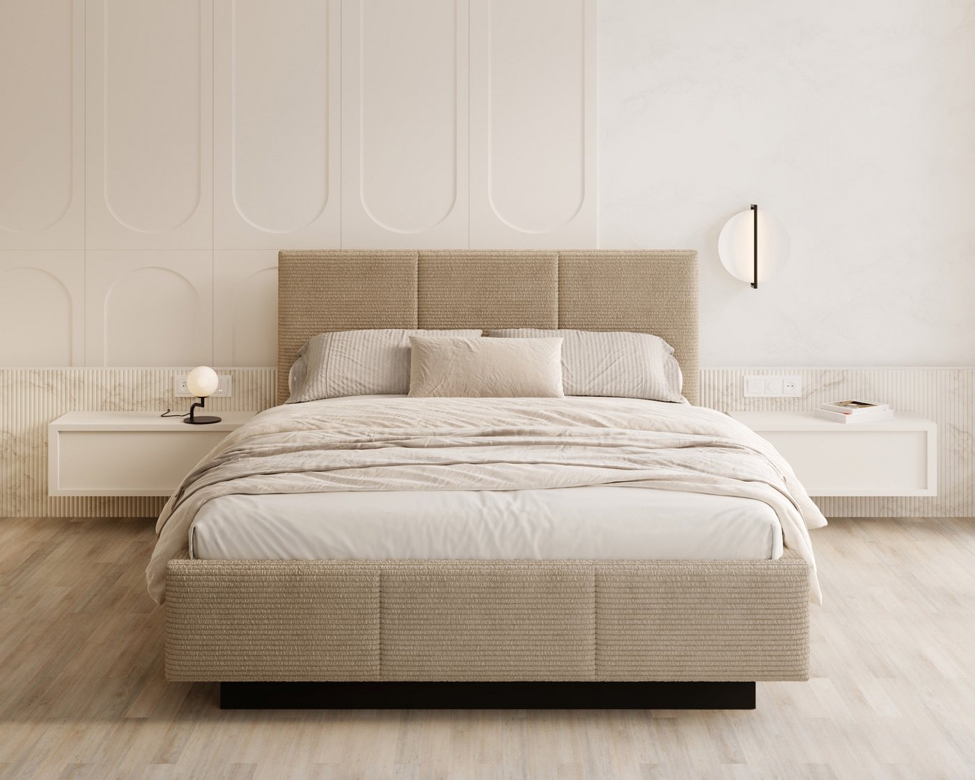 FDM Polsterbett 90x200, 120x200, 140x200, 160x200, 180x200cm Stauraumbett Bettgestell (MADE IN EU - mit hochwertigem Velours Bezug Trinity, Bettrahmen, Bett, Optional mit Matratze bestellbar, mit großen gepolsterten Kopfteil, mit Bettkasten zum aufklappen), Metallrahmen mit Lattenrost, hydraulische Klappfunktion für Stauraum FDM Polsterbett 90x200, 120x200, 140x200, 160x200, 180x200cm Stauraumbett Bettgestell (MADE IN EU - mit hochwertigem Velours Bezug Trinity, Bettrahmen, Bett, Optional mit Matratze bestellbar, mit großen gepolsterten Kopfteil, mit Bettkasten zum aufklappen), Metallrahmen mit Lattenrost, hydraulische Klappfunktion für Stauraum von FDM