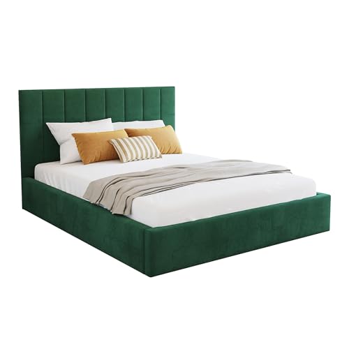 FDM Polsterbett 90x200 cm Doppelbett mit Lattenrost Bettkasten Stauraum Colorado Trinity dunkelgrün mit Kopfteil modern FDM Polsterbett 90x200 cm Doppelbett mit Lattenrost Bettkasten Stauraum Colorado Trinity dunkelgrün mit Kopfteil modern von FDM