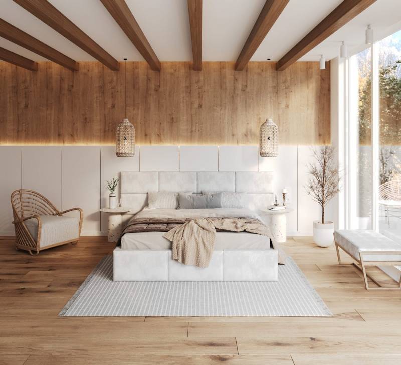 FDM Polsterbett Bettrahmen Bettgestell 90x200, 120x200, 140x200, 160x200, 180x200cm (MADE IN EU - mit hochwertigem Velours Bezug Trinity, Bettrahmen, Bett, Optional mit Matratze bestellbar, mit gepolsterten Wandpaneelen als stilvolle Kopfteil-Alternative), Metallrahmen mit Lattenrost, hydraulische Klappfunktion für Stauraum von FDM