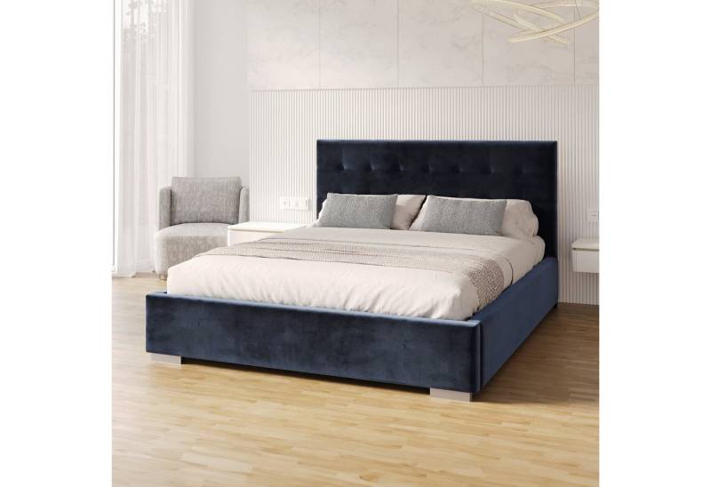 FDM Polsterbett GRACE modern mit Bettkasten MADE IN EU - mit hochwertigem Paris Bezug (verfügbar 90x200 120x200 140x200 160x200 180x200cm, Bettrahmen, Bett, mit großen gepolsterten Kopfteil, mit Bettkasten zum aufklappen), Hebbarer Metallrahmen, Bettkasten FDM Polsterbett GRACE modern mit Bettkasten MADE IN EU - mit hochwertigem Paris Bezug (verfügbar 90x200 120x200 140x200 160x200 180x200cm, Bettrahmen, Bett, mit großen gepolsterten Kopfteil, mit Bettkasten zum aufklappen), Hebbarer Metallrahmen, Bettkasten von FDM