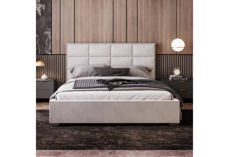 FDM Polsterbett modern mit Bettkasten MADE IN EU - mit hochwertigem Velours Bezug (verfügbar 120x200 140x200 160x200 180x200cm, Bettrahmen, Bett, mit großen gepolsterten Kopfteil, mit Bettkasten zum aufklappen), Hebbarer Metallrahmen, Bettkasten, mit/ohne Matratze FDM Polsterbett modern mit Bettkasten MADE IN EU - mit hochwertigem Velours Bezug (verfügbar 120x200 140x200 160x200 180x200cm, Bettrahmen, Bett, mit großen gepolsterten Kopfteil, mit Bettkasten zum aufklappen), Hebbarer Metallrahmen, Bettkasten, mit/ohne Matratze von FDM
