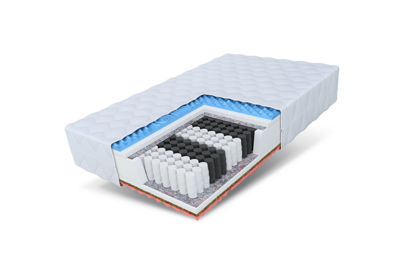 Federkernmatratze ATTIS, FDM, 22 cm hoch, (1), Wendematratze, 7 Zohnen, H3, H4 von FDM