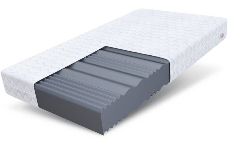 Kaltschaummatratze COMFORT MAX DOUBLE 90x200, 140x200, 180x200 cm & weitere Größen, FDM, 20 cm hoch, (komfortable Matratze, Allergiker geeignet), Wendematratze mit zwei unterschiedlich festen Liegeseiten von FDM