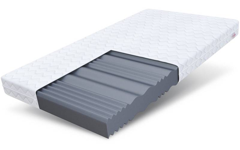Kaltschaummatratze COMFORT PLUS 90x200, 140x200, 180x200 cm & weitere Größen, FDM, 14 cm hoch, (komfortable Matratze, Allergiker geeignet), Wendematratze mit zwei unterschiedlich festen Liegeseiten von FDM