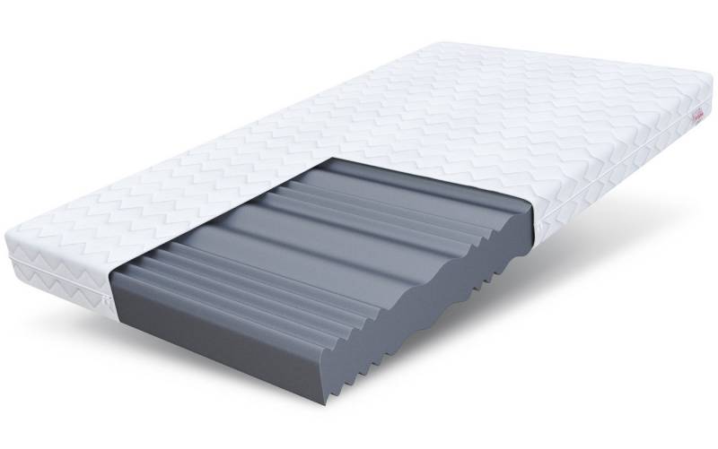Kaltschaummatratze COMFORT PLUS 90x200, 140x200, 180x200 cm & weitere Größen, FDM, 10 cm hoch, (komfortable Matratze, Allergiker geeignet), Wendematratze mit zwei unterschiedlich festen Liegeseiten von FDM