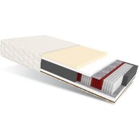 Matratze 180x200 Multipocket Taschenfederkern forgia max 7 Zonen H3 H5 26 cm Latex Kokos Polyurethanschaum Jersey von FDM