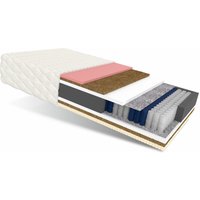 Matratze 80x200 Taschenfederkern NARNI7 Zonen H4 23 cm Kokos Visco Latex hr Schaum Polyurethanschaum jersey von FDM