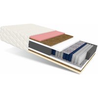 Matratze 80x200 Taschenfederkern narni max 7 Zonen H4 29 cm Kokos Visco Latex Polyurethanschaum jersey von FDM