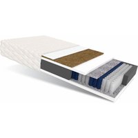 Matratze 90x200 Taschenfederkern FAMILY 7 Zonen H3 H4 18 cm Kokos HR Schaum Klimafaser Polyurethanschaum JERSEY von FDM