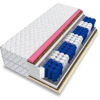 Matratze Taschenfederkern 180x200 7 Zonen Latex Kokos Visco H3 H4 dolce max 28cm von FDM
