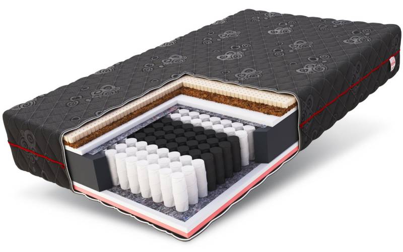 Taschenfederkernmatratze BLACK 90x200, 140x200, 180x200 cm & weitere Größen, FDM, 22 cm hoch, (komfortable Matratze, Allergiker geeignet) von FDM